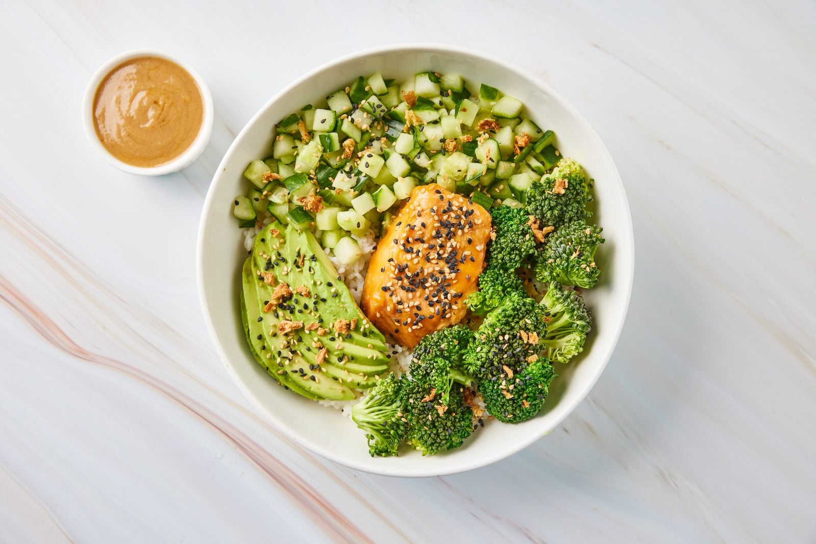 Miso glazed zalm bowl